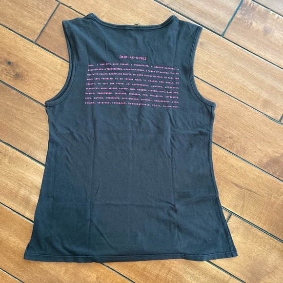 Juicy couture black tank, #girls kick ass - Picture 2 of 3